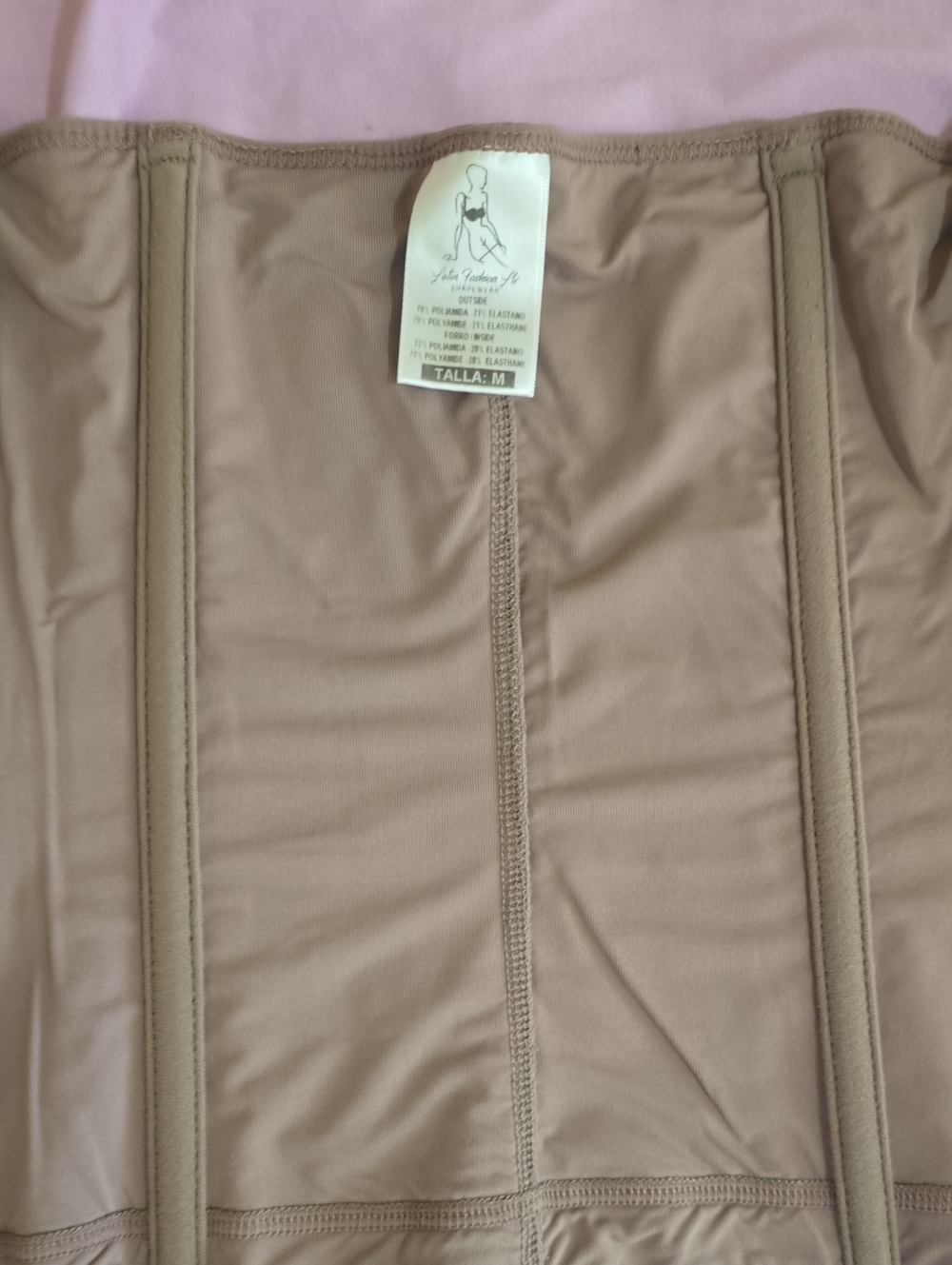 Nude/Tan Waist Shaper with Boning